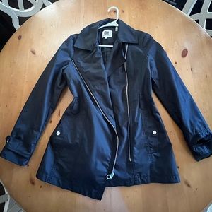 Womens Small Black Collared Coat